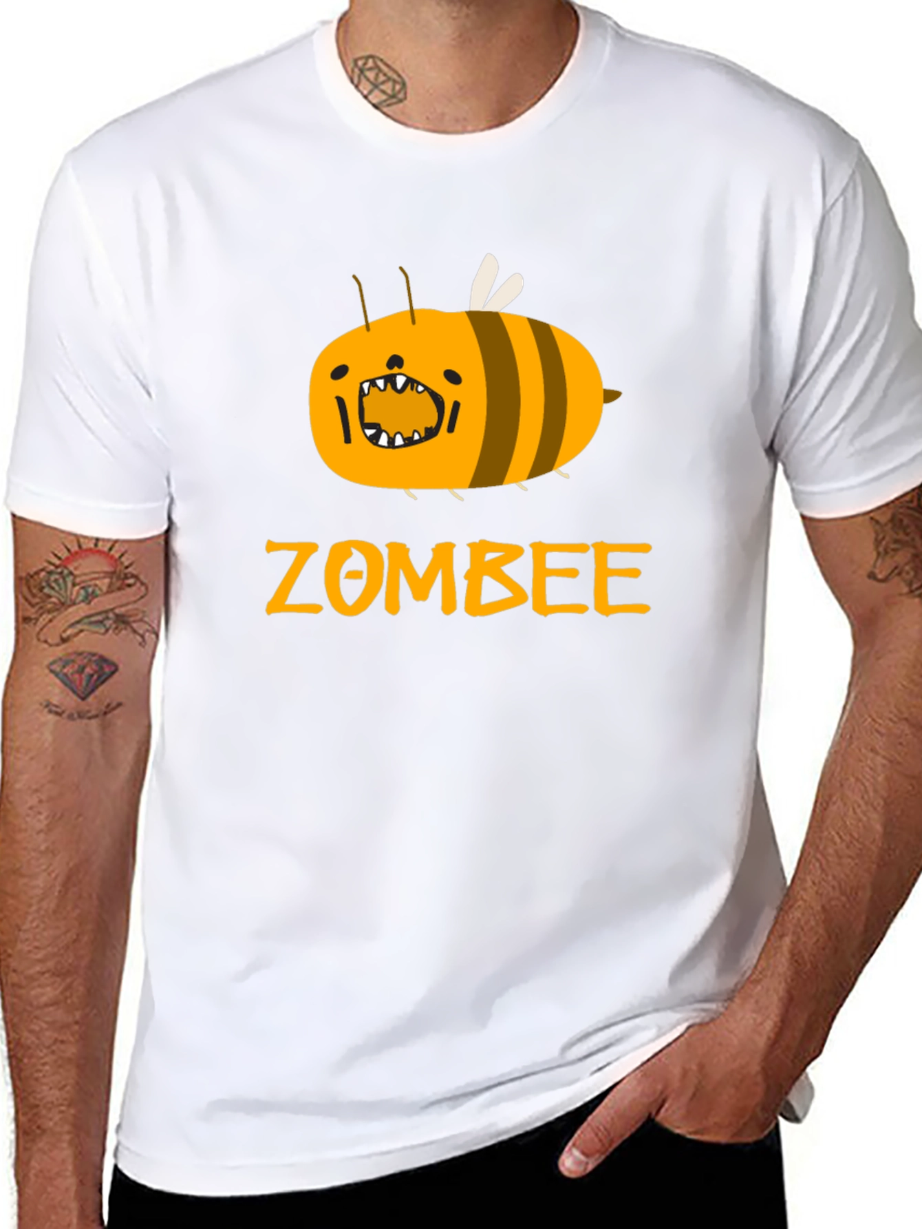 Zombee Graphic Tee - Black Cotton T-Shirt