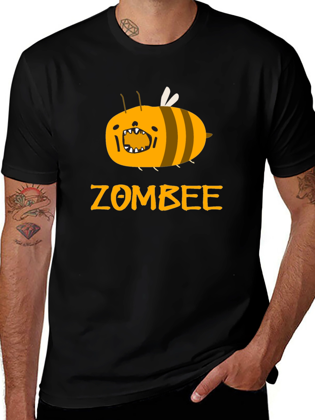 Zombee Graphic Tee - Black Cotton T-Shirt