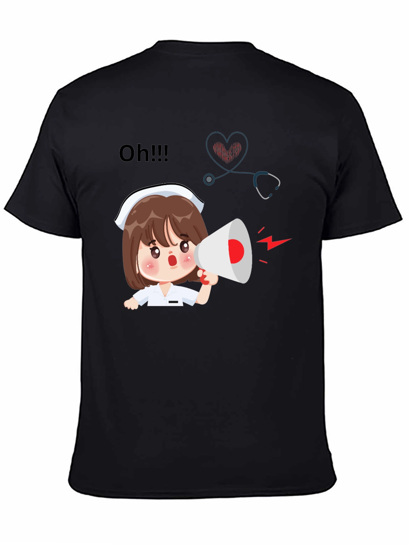 Nurse Cartoon Graphic Tee