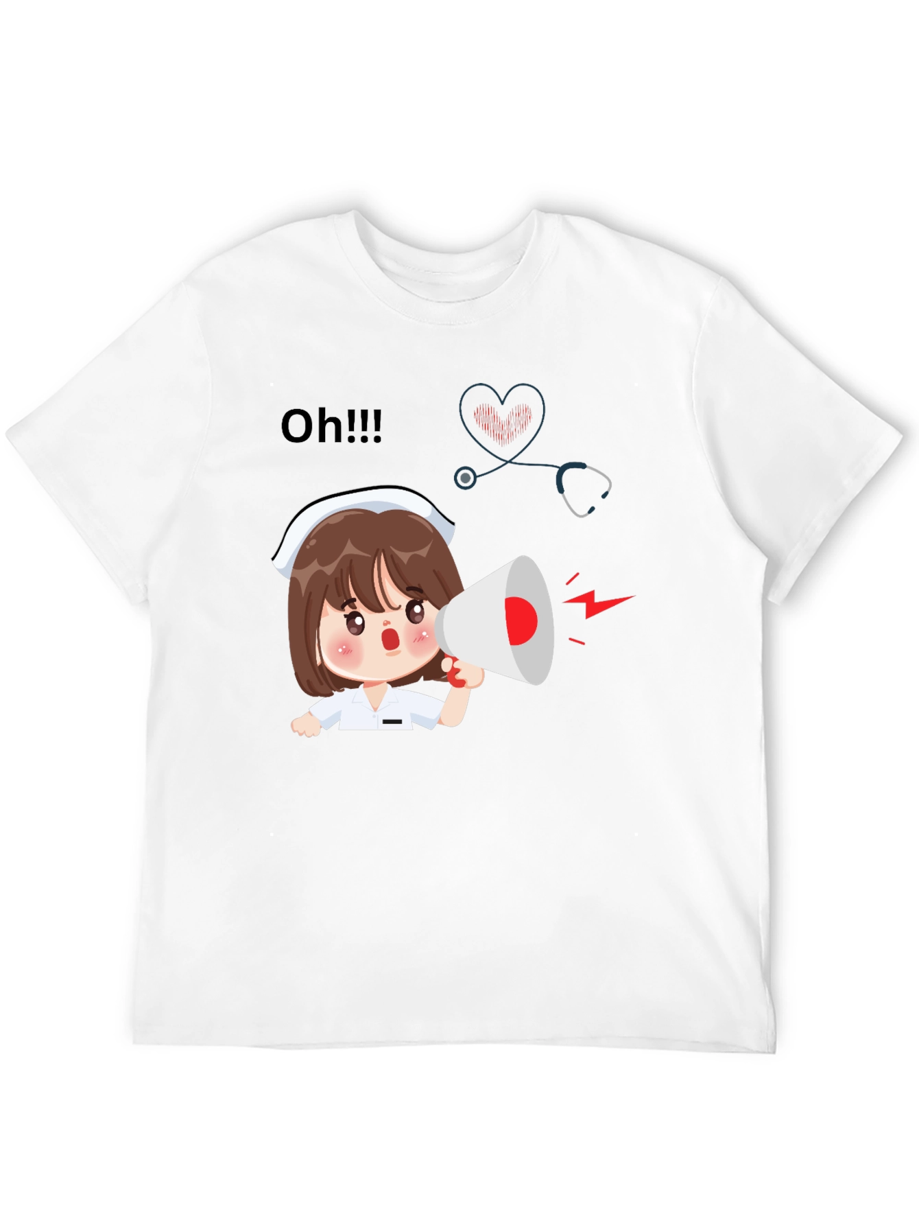 Nurse Cartoon Graphic Tee