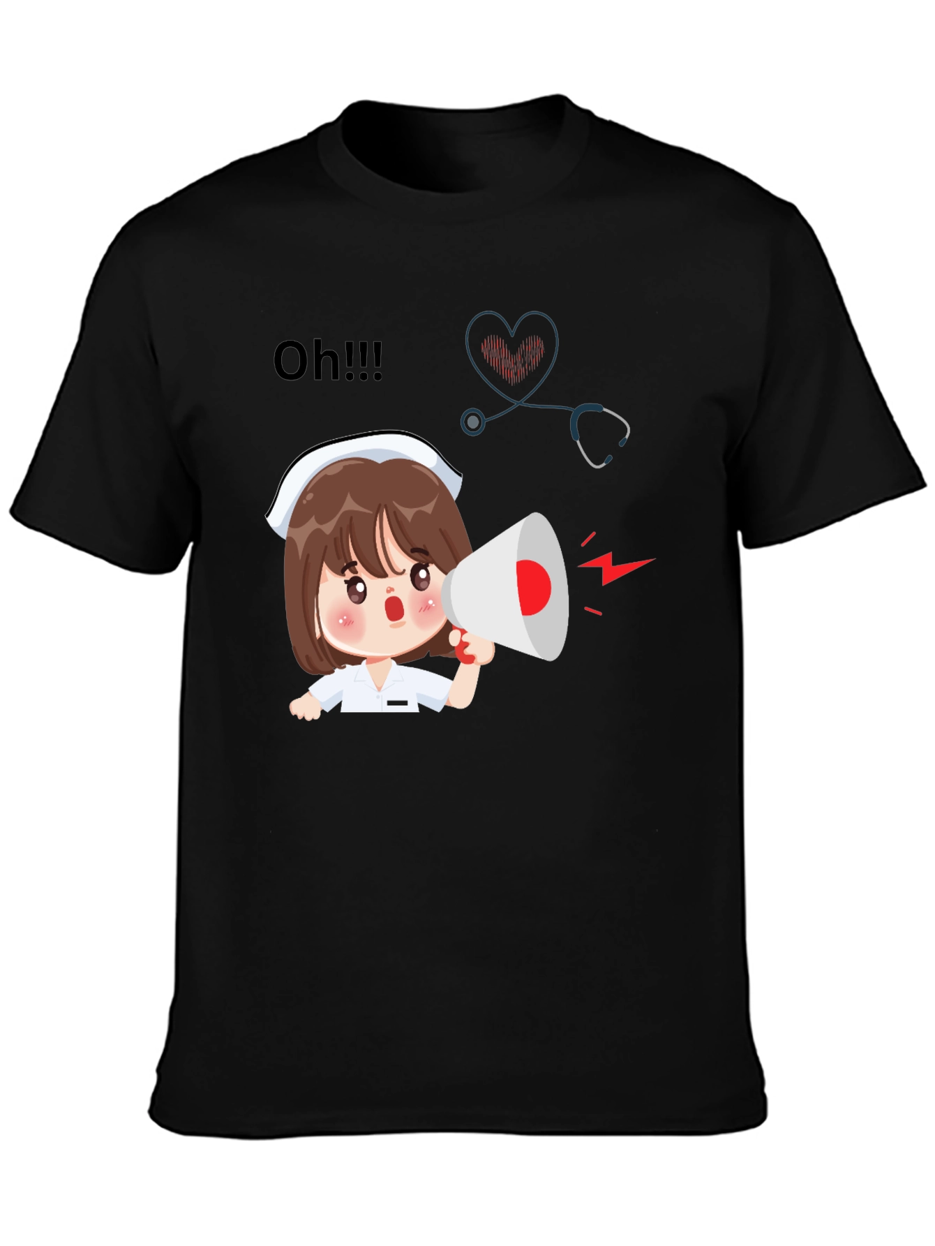 Nurse Cartoon Graphic Tee
