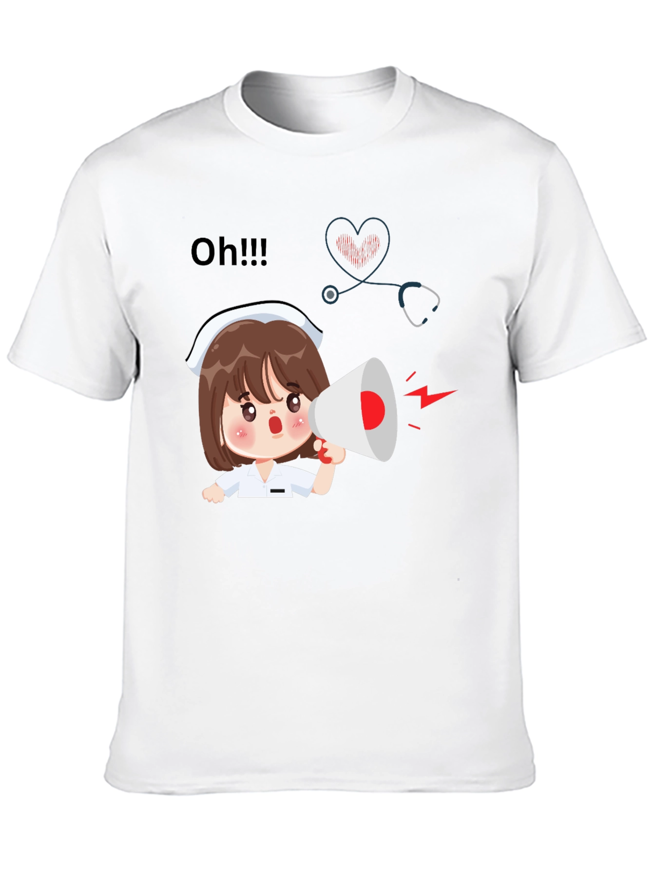 Nurse Cartoon Graphic Tee
