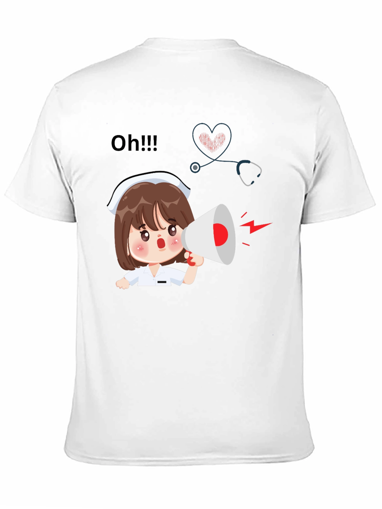 Nurse Cartoon Graphic Tee