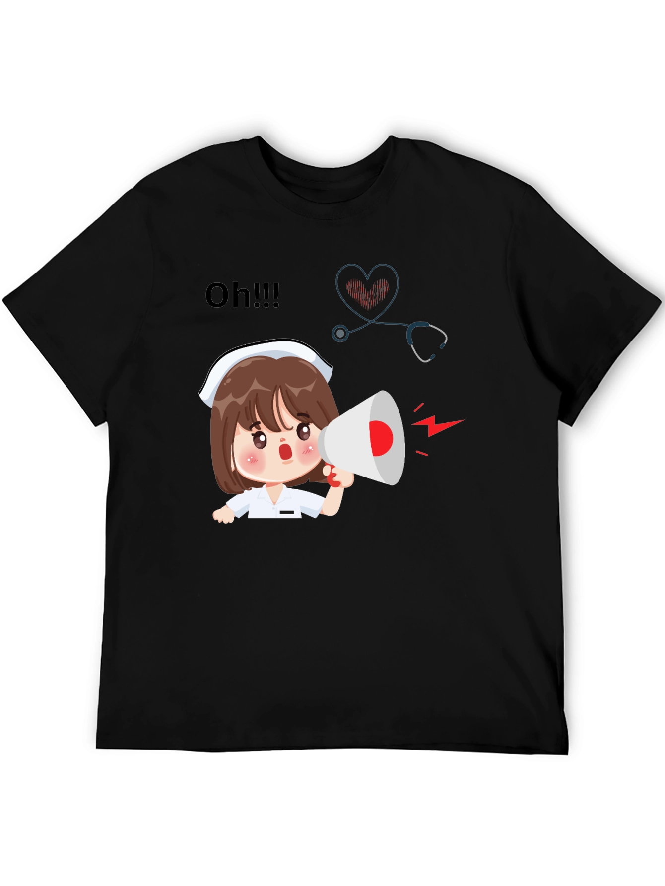 Nurse Cartoon Graphic Tee