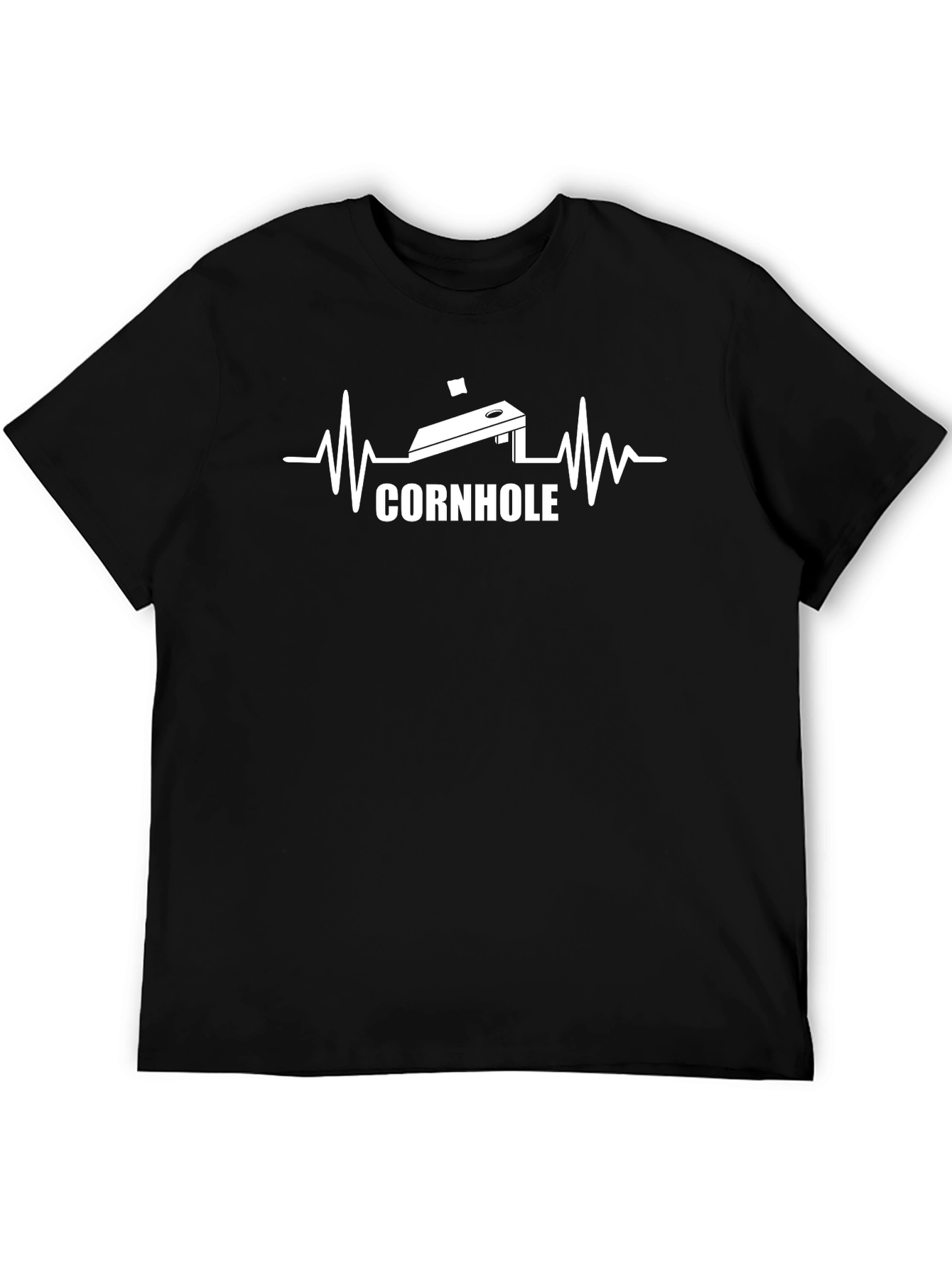 Cornhole Heartbeat Graphic T-Shirt