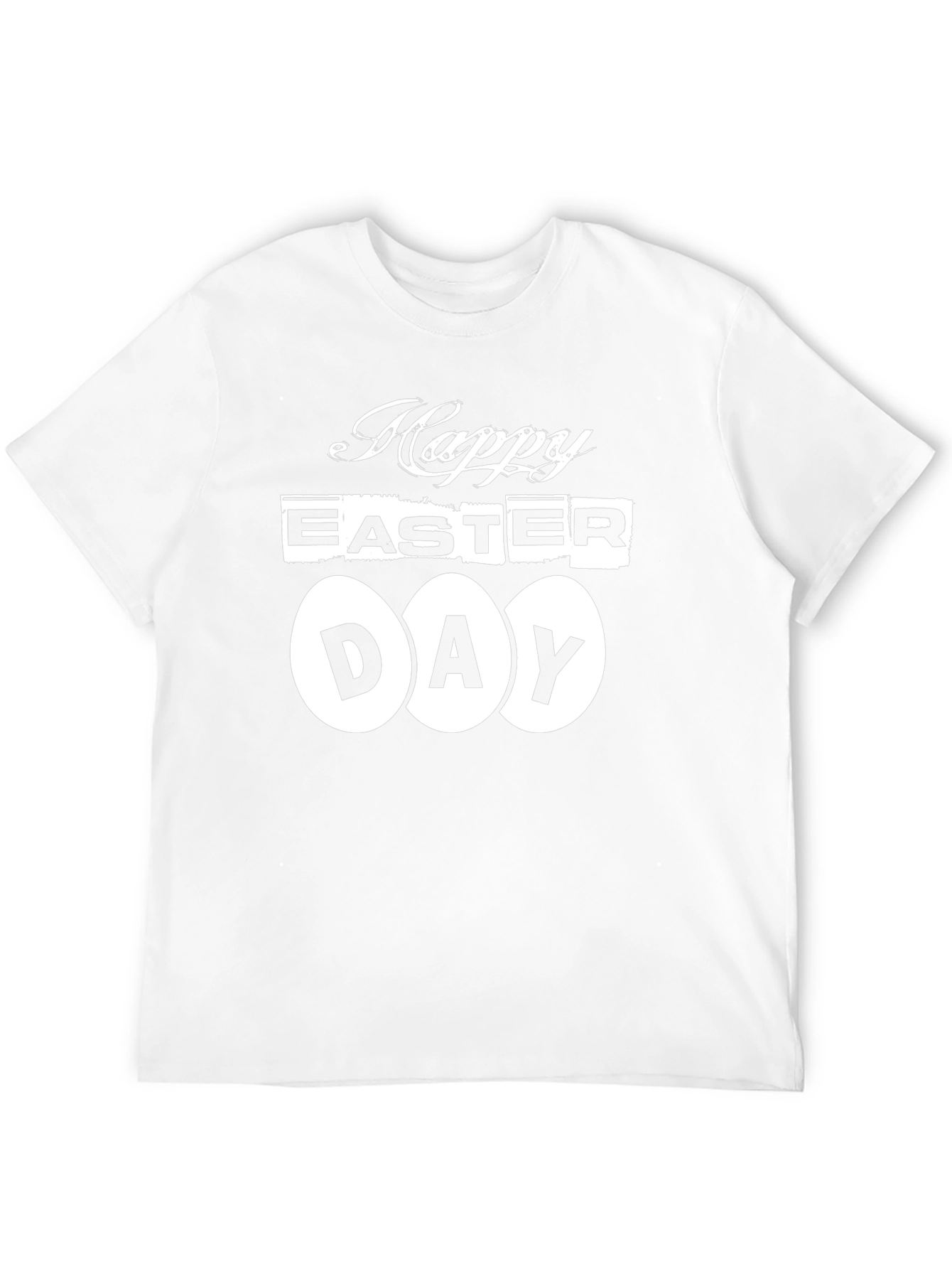 Happy Easter Day T-Shirt - Black Graphic Tee