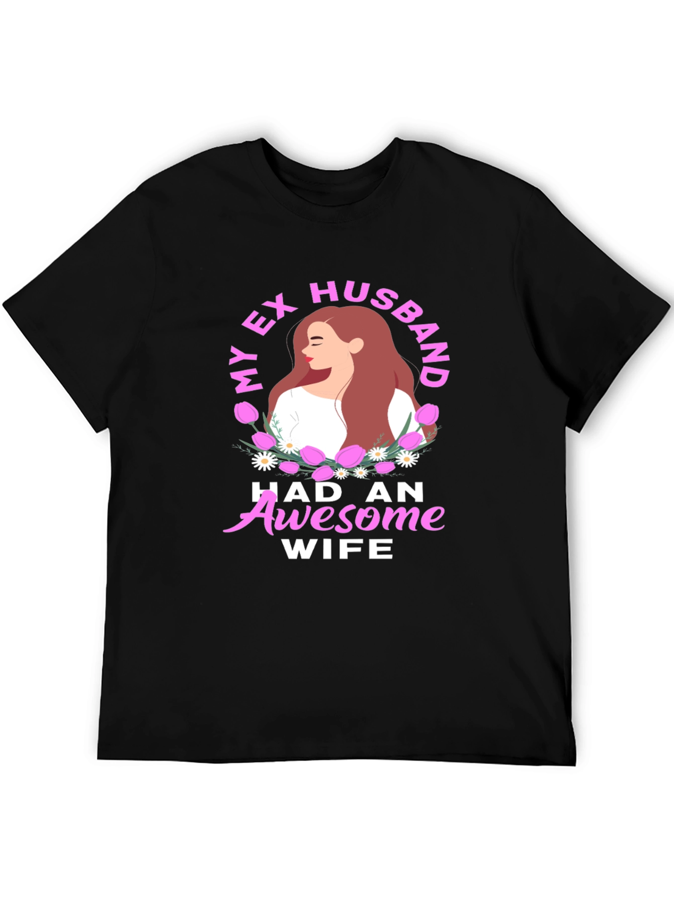Ex Husband Awesome Wife Graphic Tee
