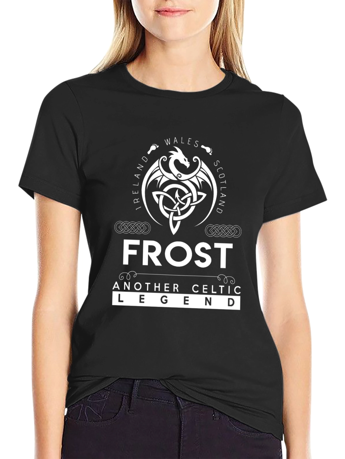 Frost Celtic Legend Black Graphic Tee