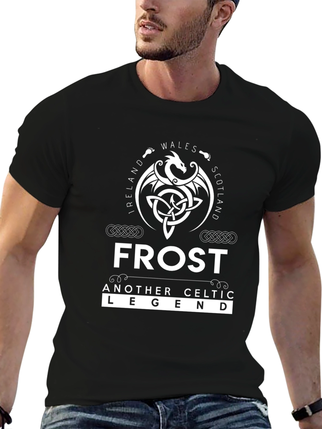 Frost Celtic Legend Black Graphic Tee
