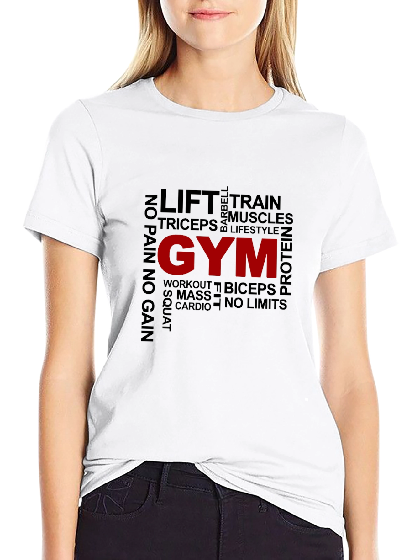 Gym Motivation T-Shirt - Lift Train Workout