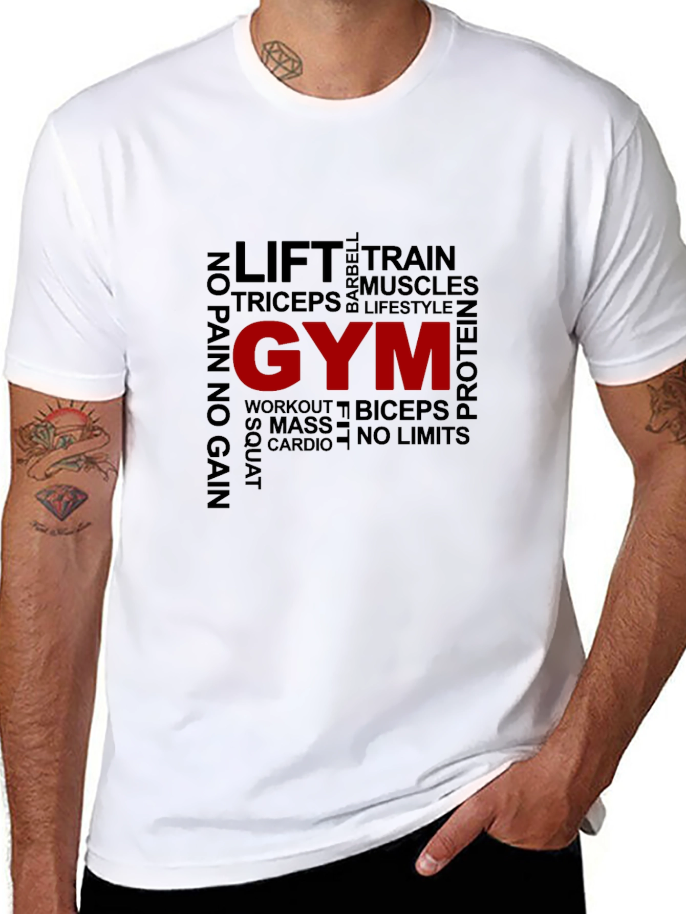Gym Motivation T-Shirt - Lift Train Workout