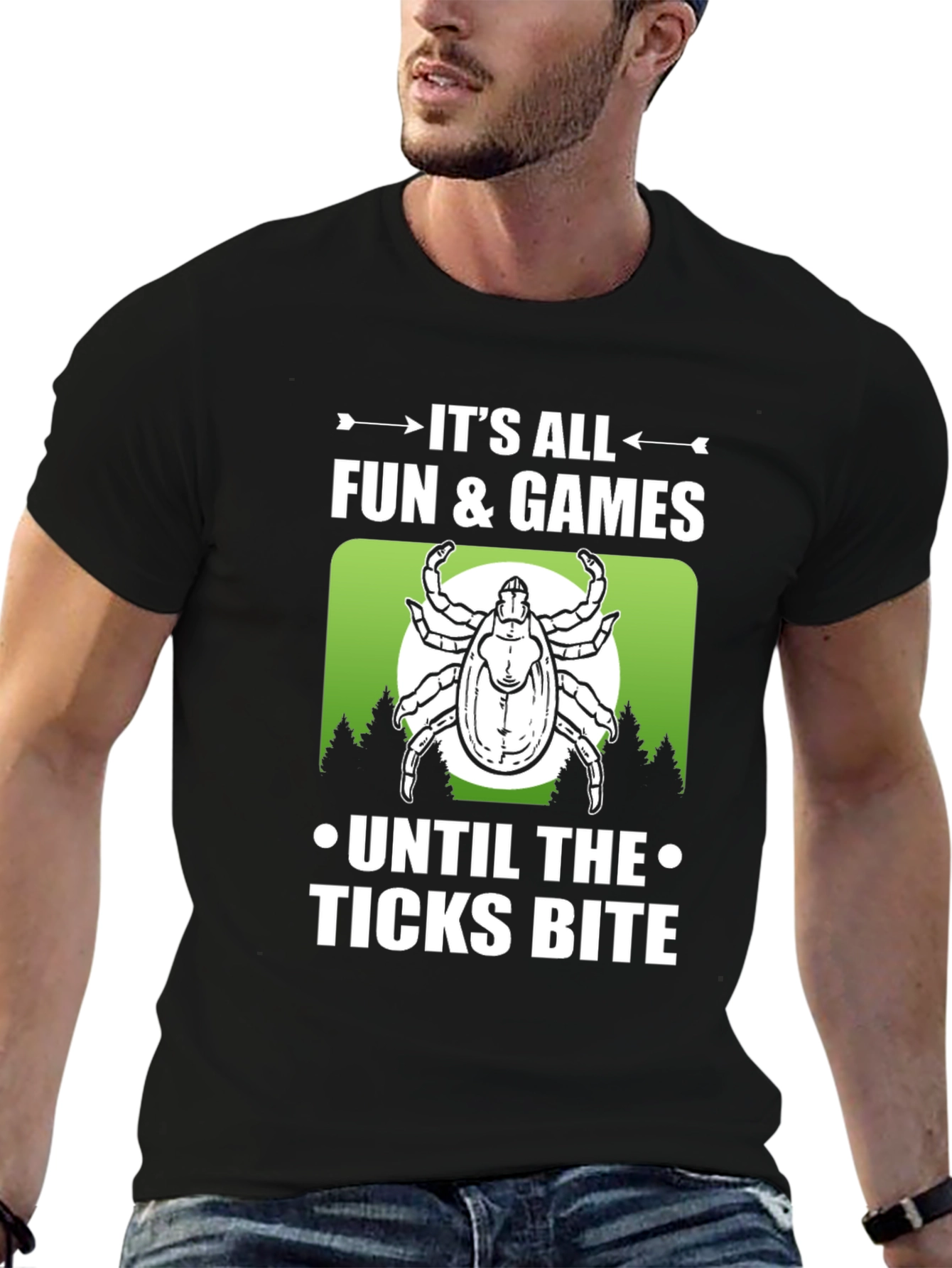 Ticks Bite Graphic T-Shirt: Fun & Games