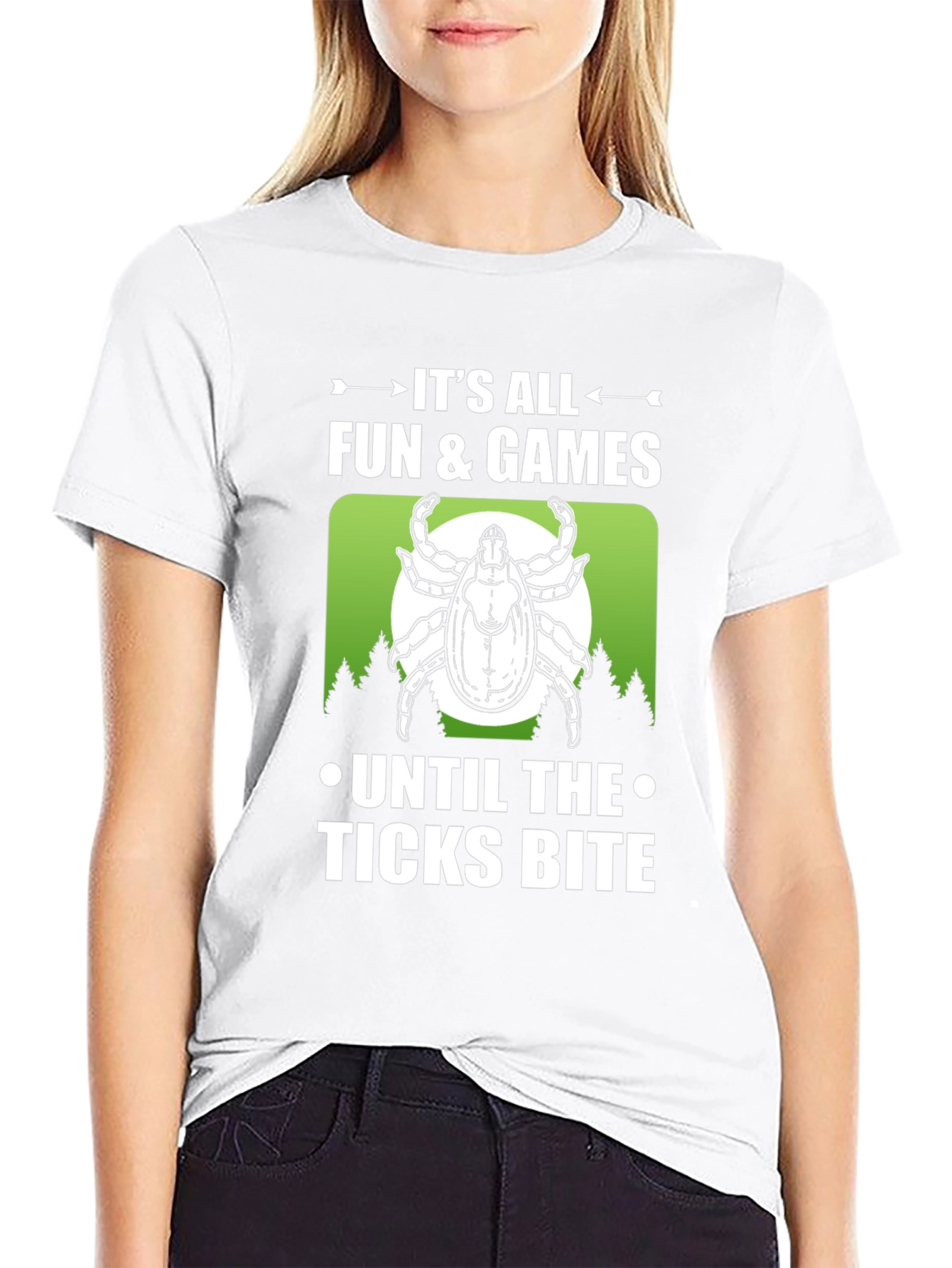 Ticks Bite Graphic T-Shirt: Fun & Games