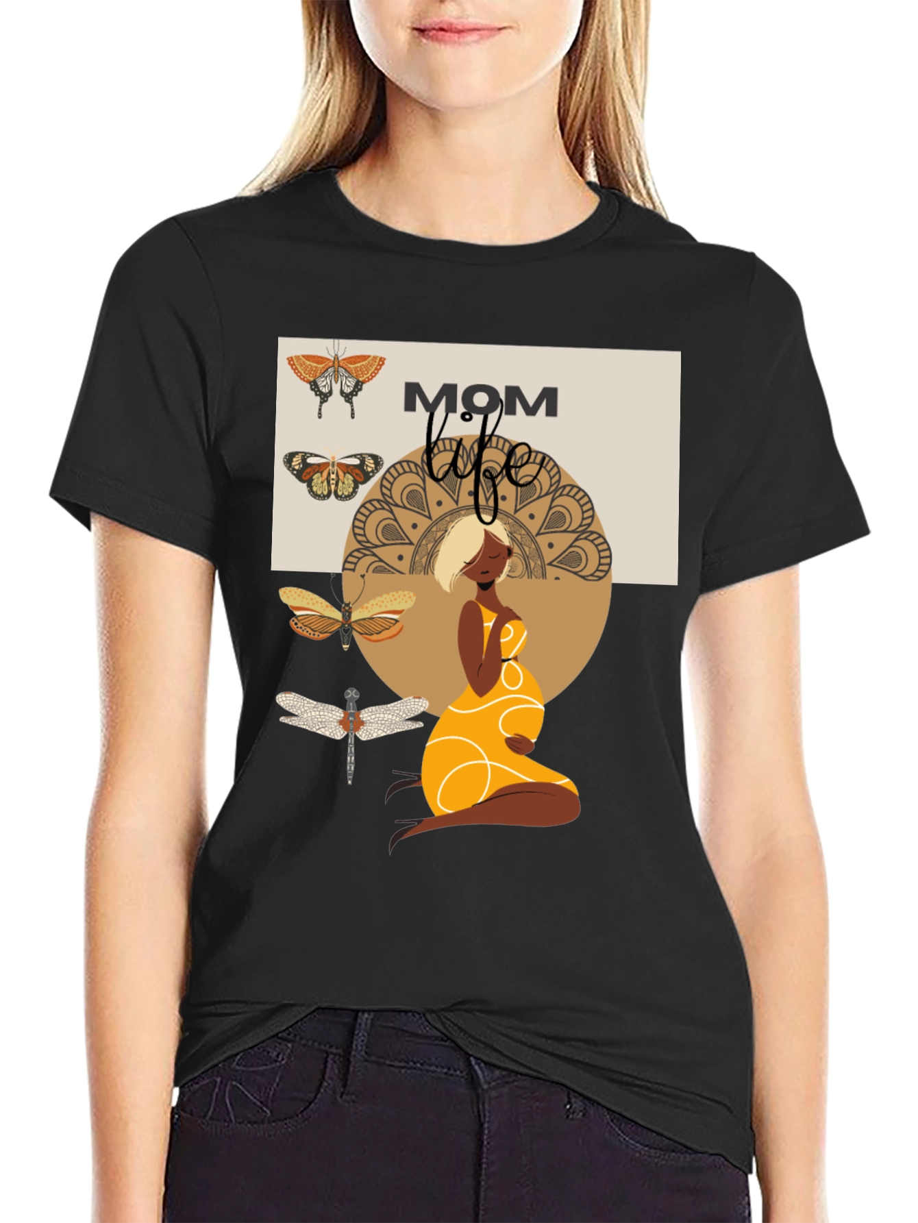 Mom Life Graphic Tee - Maternity T-Shirt