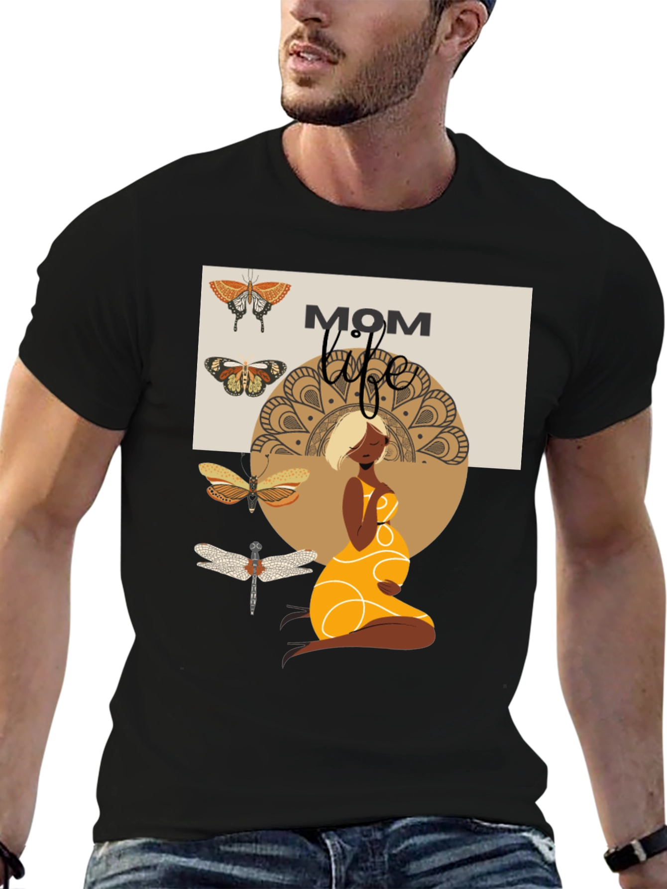 Mom Life Graphic Tee - Maternity T-Shirt
