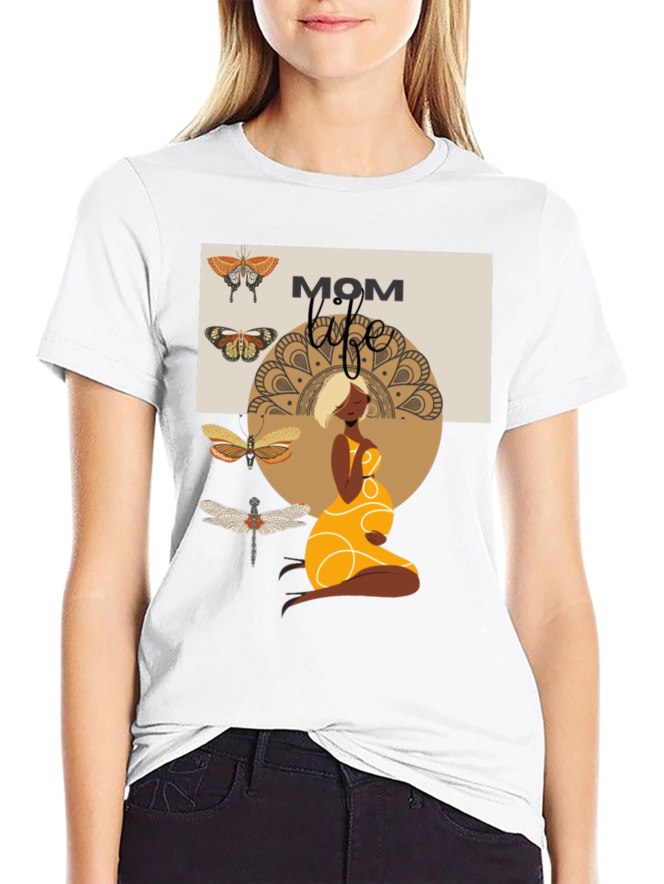 Mom Life Graphic Tee - Maternity T-Shirt