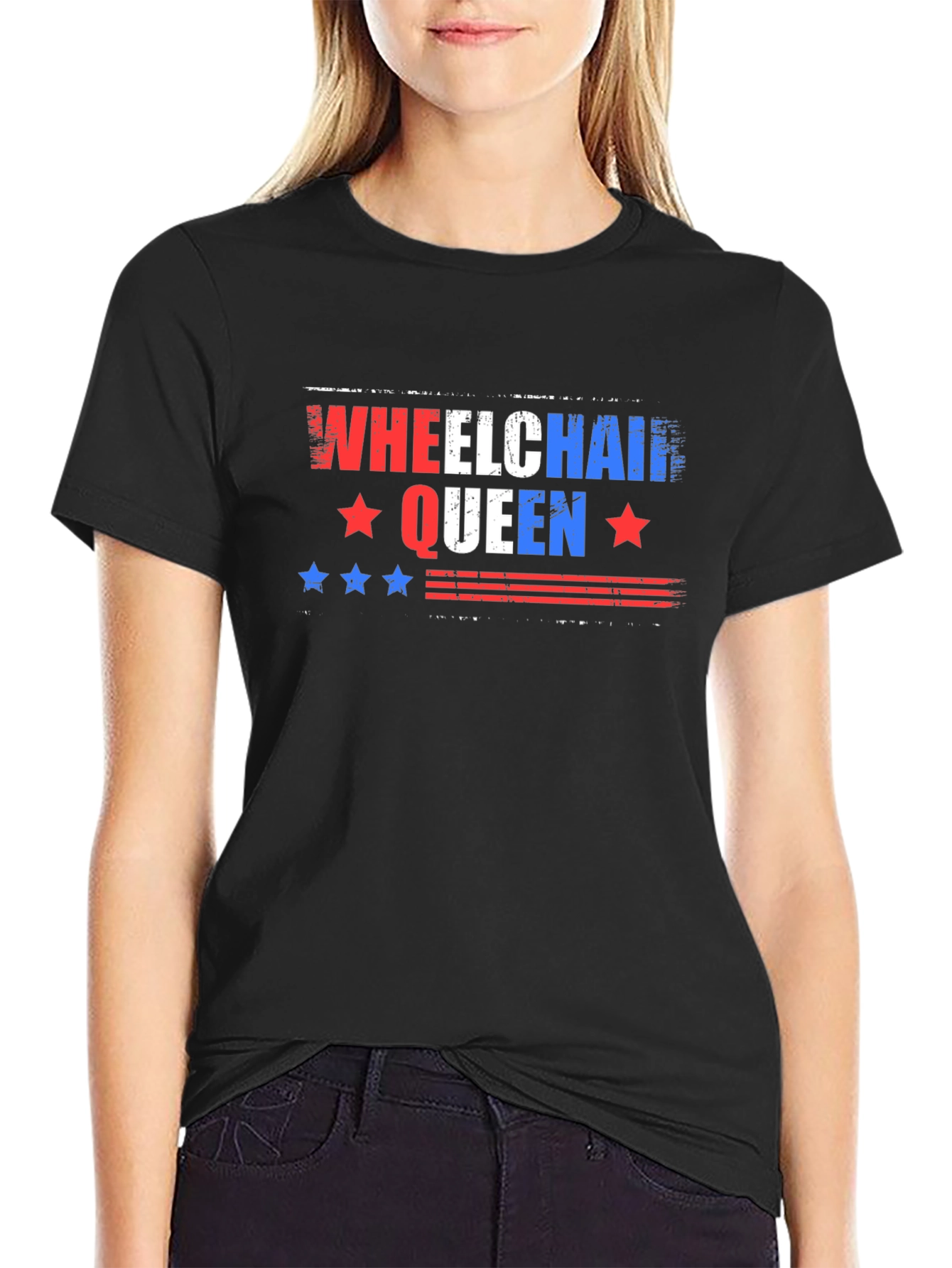 Wheelchair Queen Graphic T-Shirt