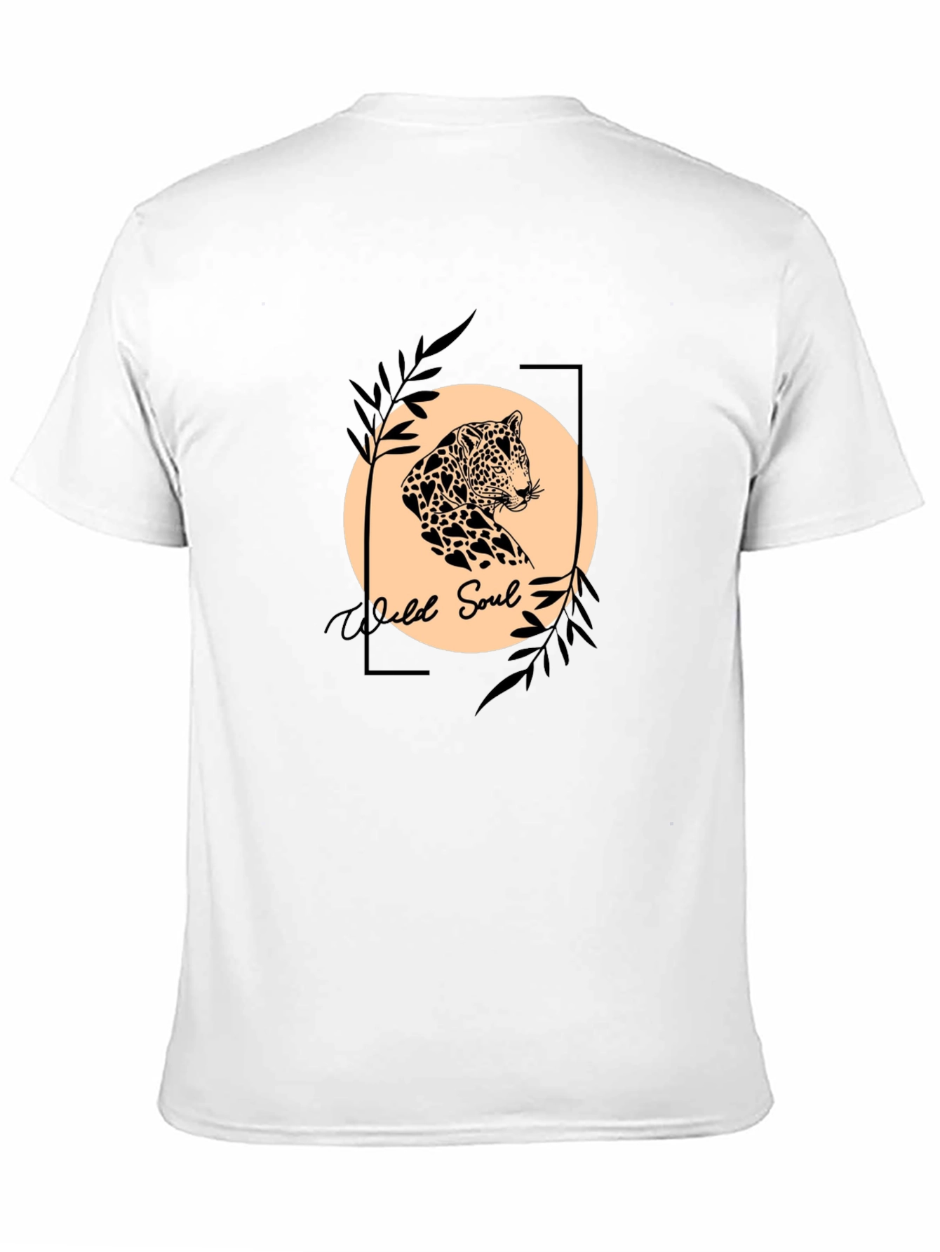 Wild Soul Graphic Tee - Leopard Print Design