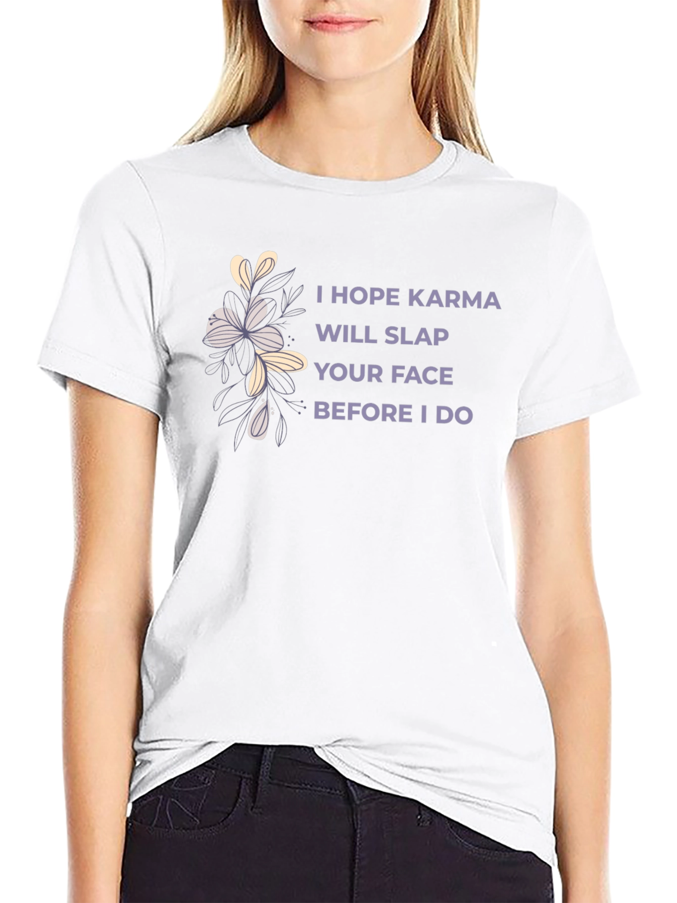 Karma Slap Graphic Tee - Sarcastic Humor T-Shirt
