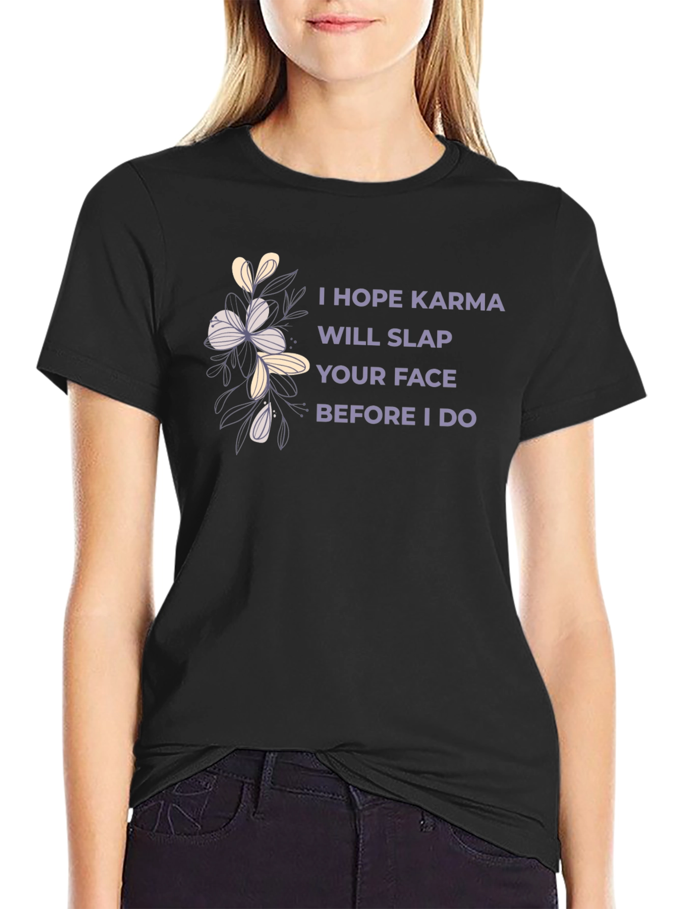 Karma Slap Graphic Tee - Sarcastic Humor T-Shirt