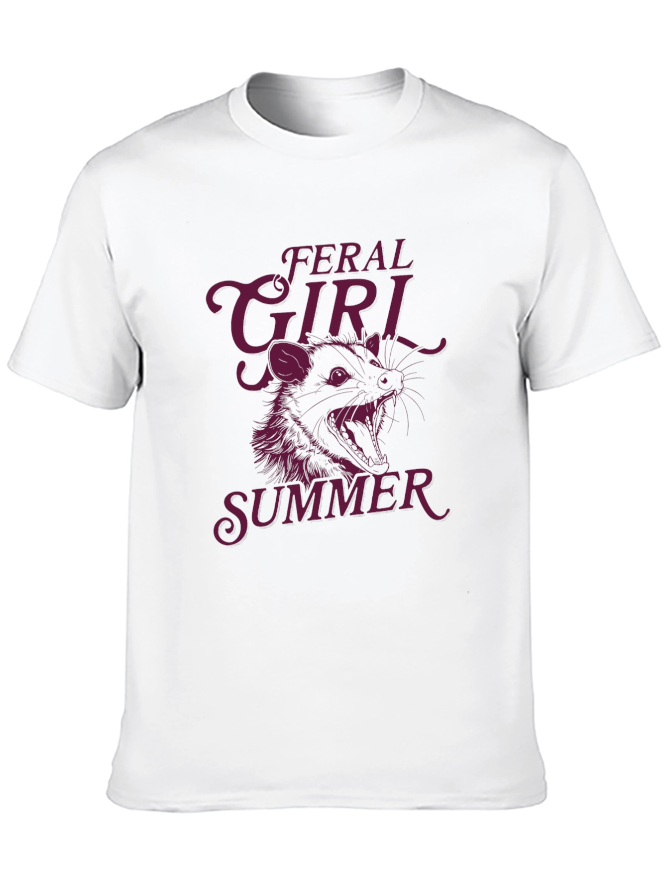 Feral Girl Summer Graphic Tee - Black