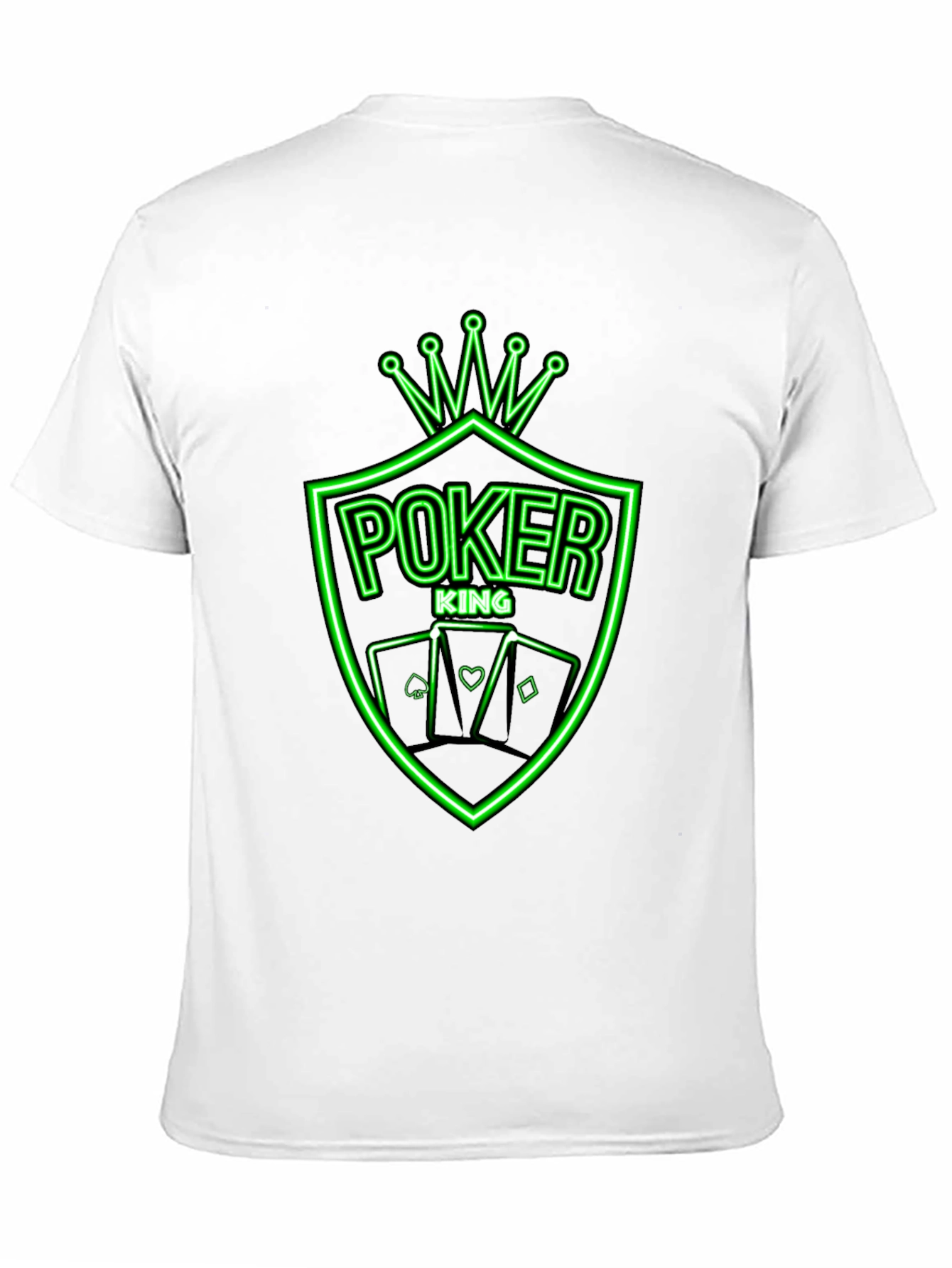 Poker King Neon Graphic Tee - Black