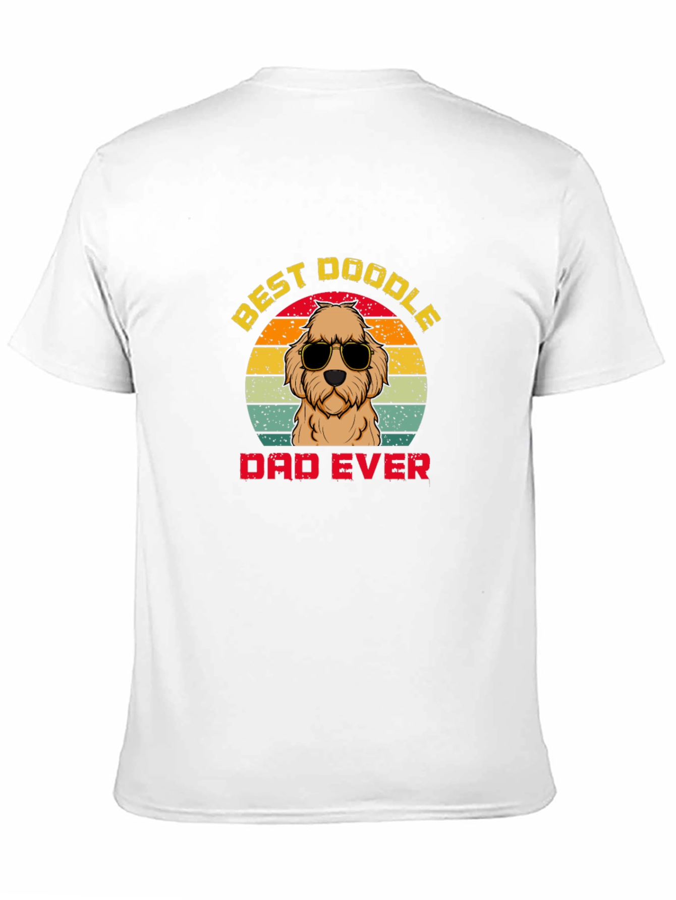 Best Doodle Dad Ever T-Shirt | Retro Dog Tee