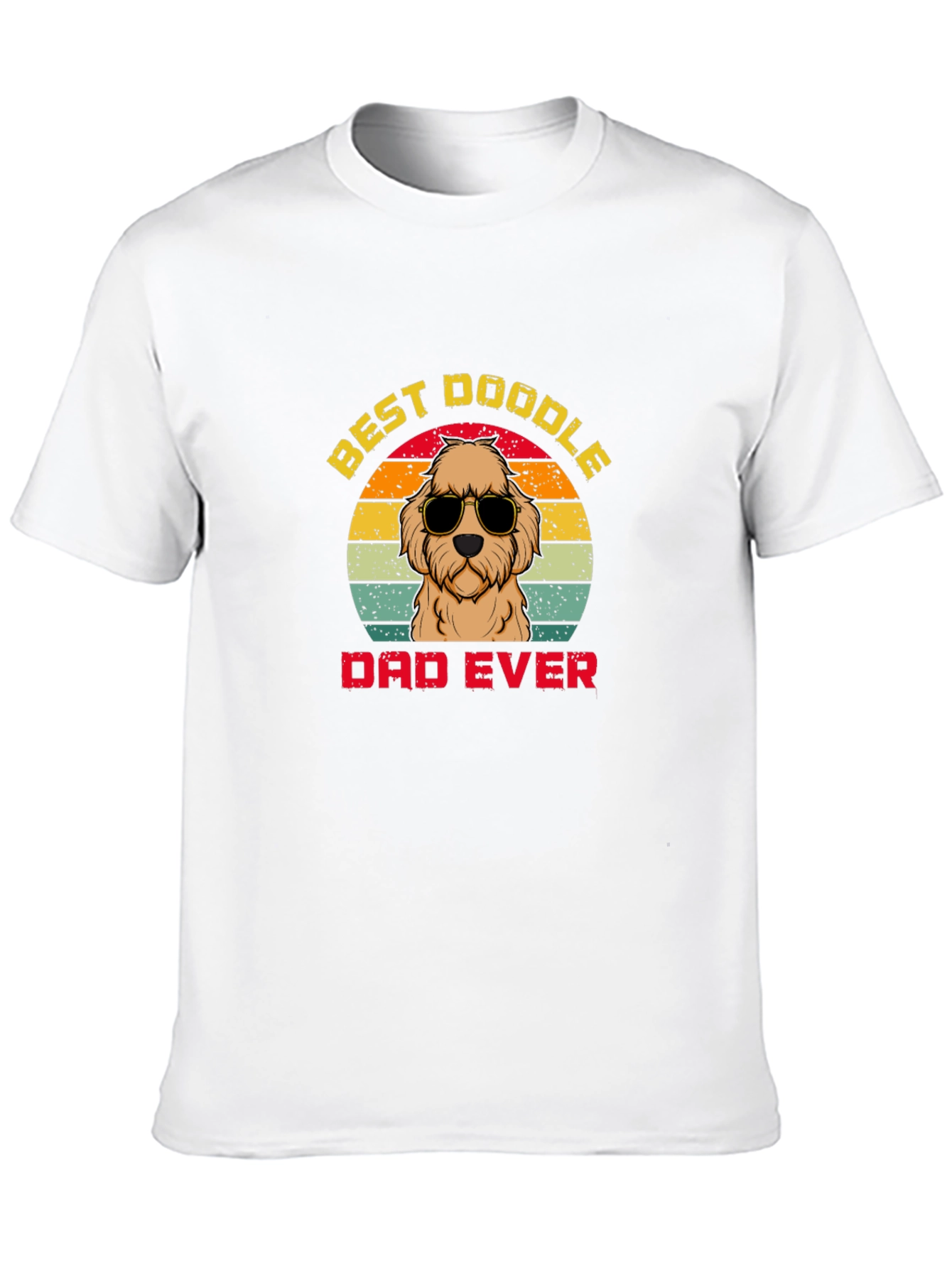 Best Doodle Dad Ever T-Shirt | Retro Dog Tee