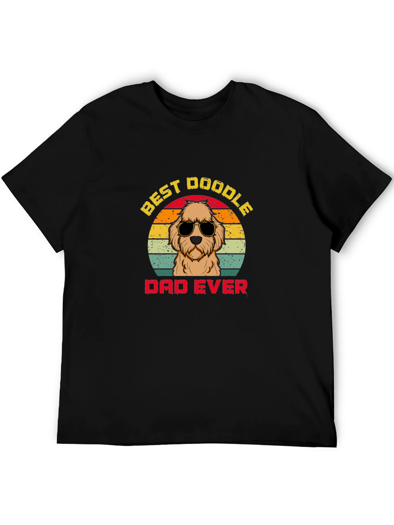 Best Doodle Dad Ever T-Shirt | Retro Dog Tee