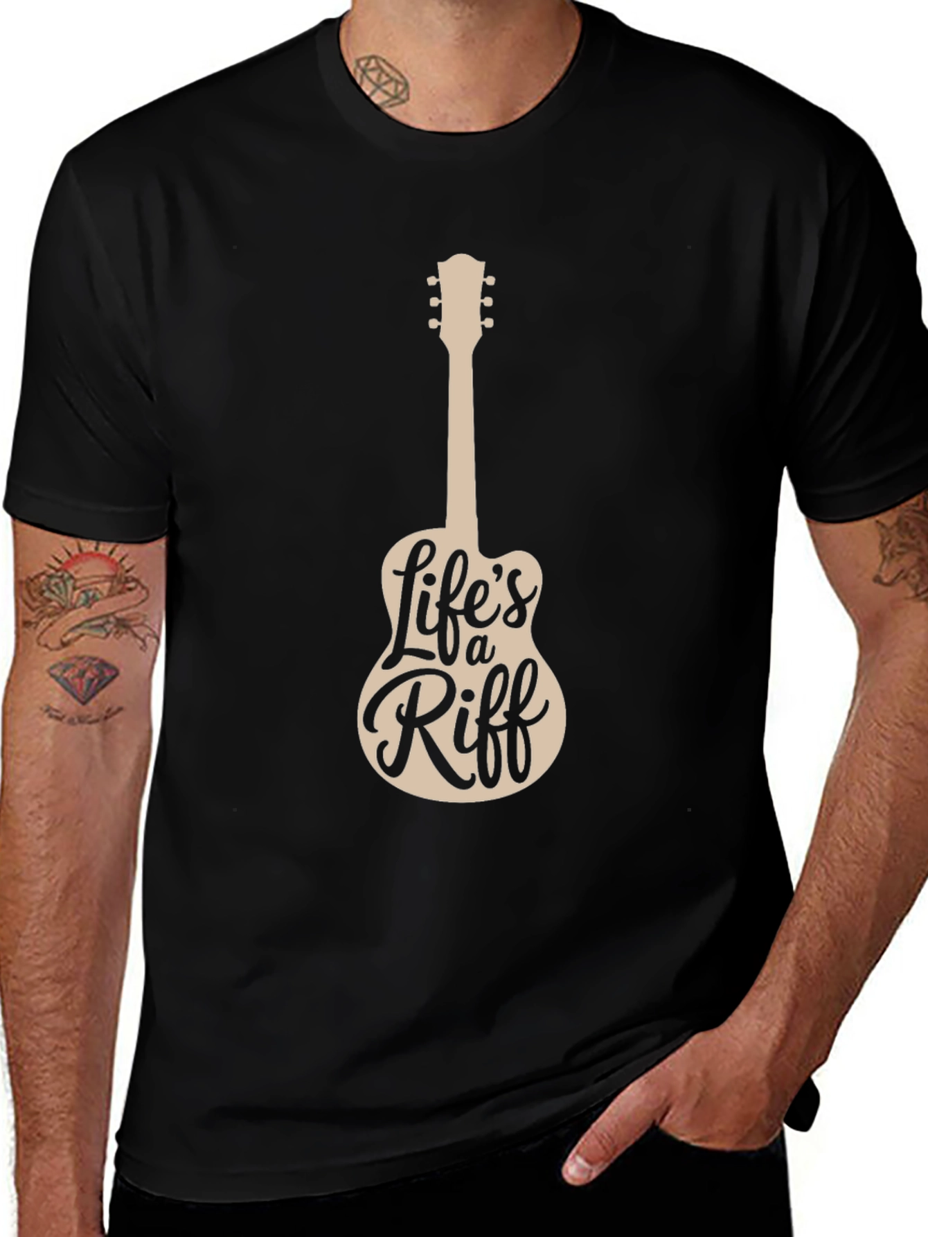 Lifes a Riff T-Shirt - Guitar Lover Tee
