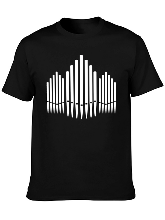 Organ Pipe T-Shirt - Black Musical Tee