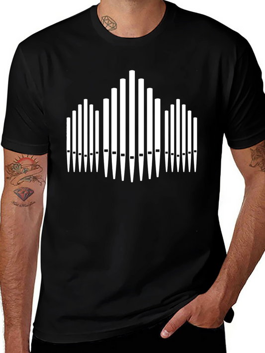 Organ Pipe T-Shirt - Black Musical Tee