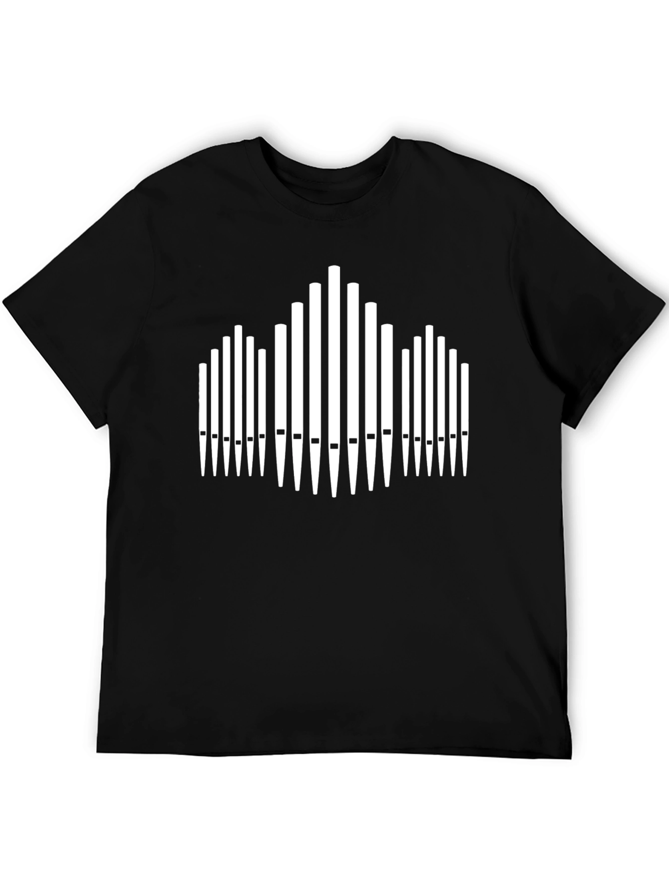 Organ Pipe T-Shirt - Black Musical Tee