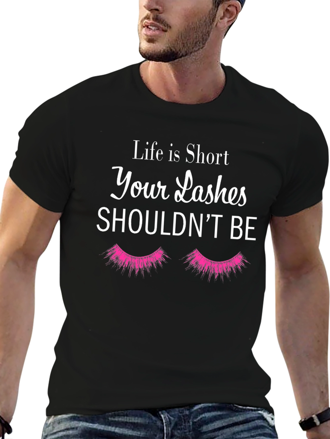 Life is Short Lashes Graphic T-Shirt