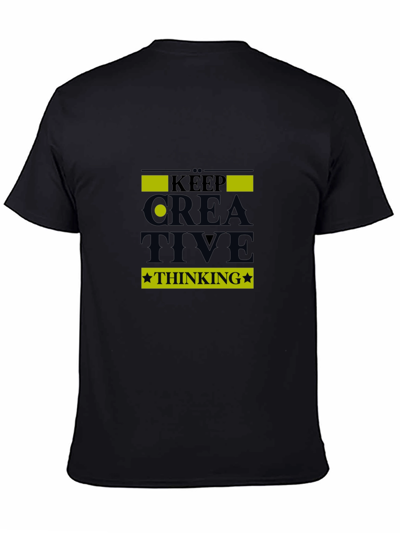 Keep Creative Thinking Black T-Shirt