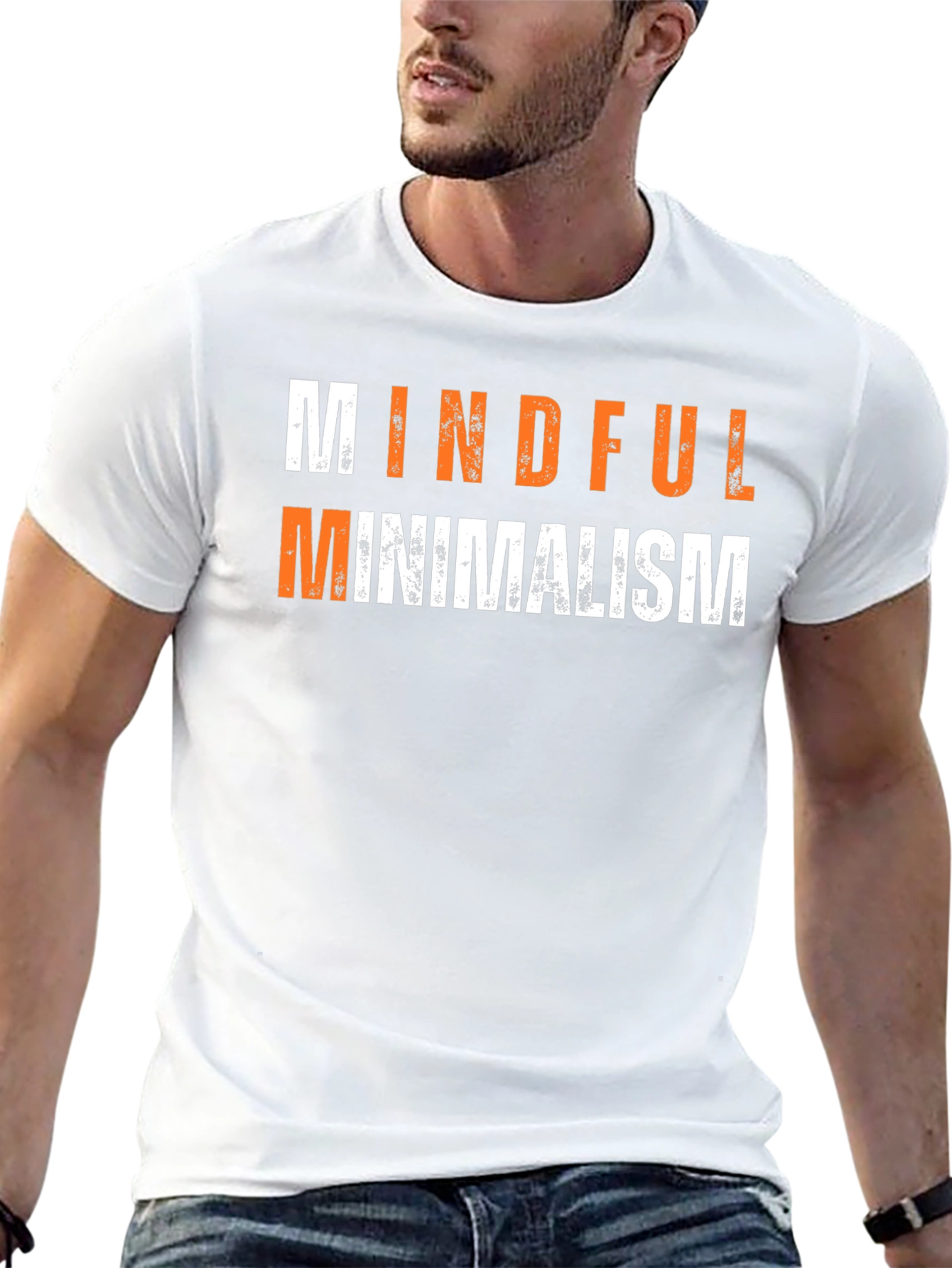 Mindful Minimalism Graphic Tee - Black Unisex T-Shirt