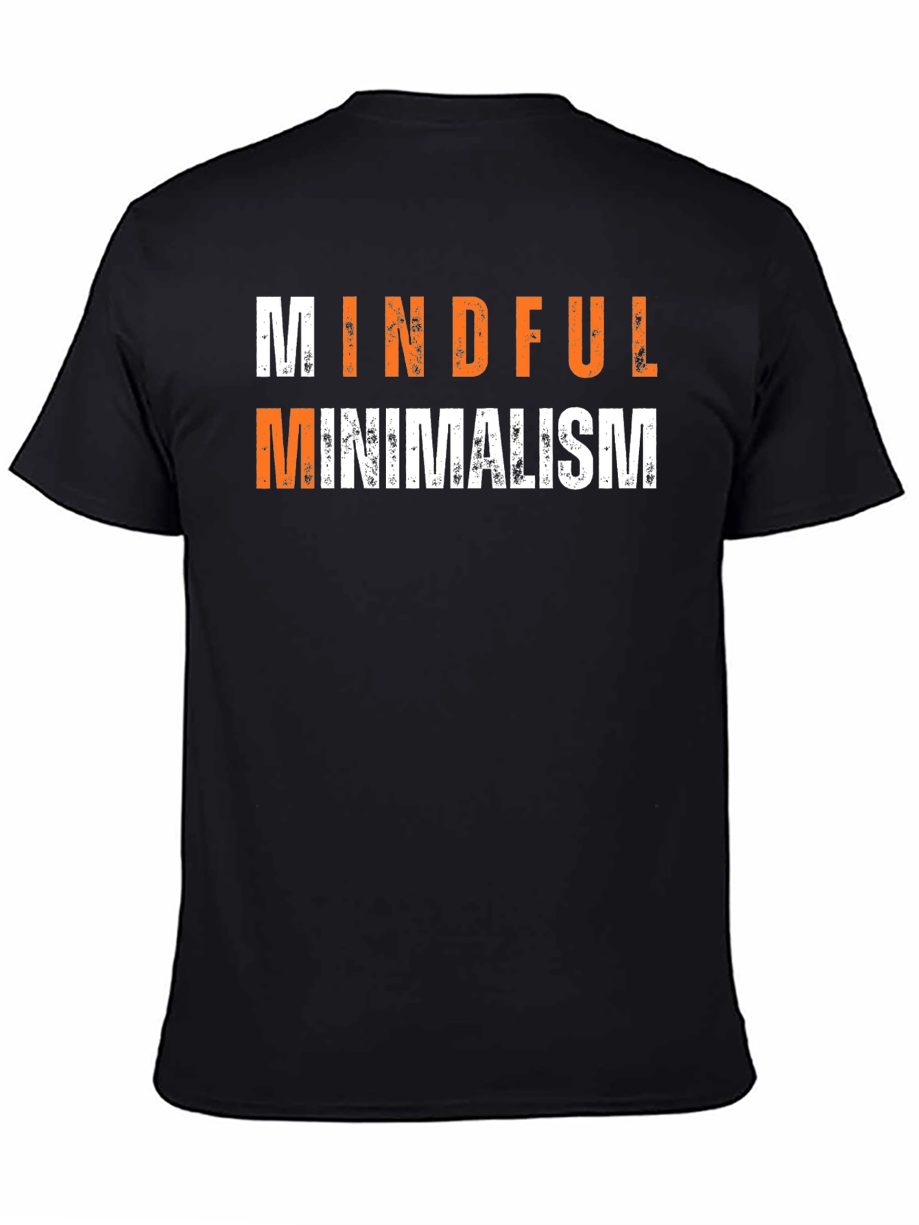 Mindful Minimalism Graphic Tee - Black Unisex T-Shirt