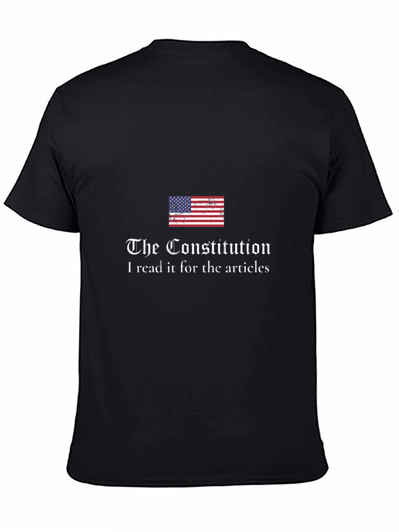 Constitution Articles T-Shirt - Patriotic Black Tee
