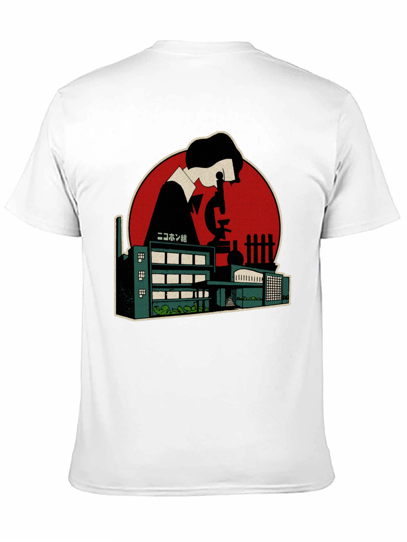 Scientist Factory Graphic Tee - Black Cotton Blend