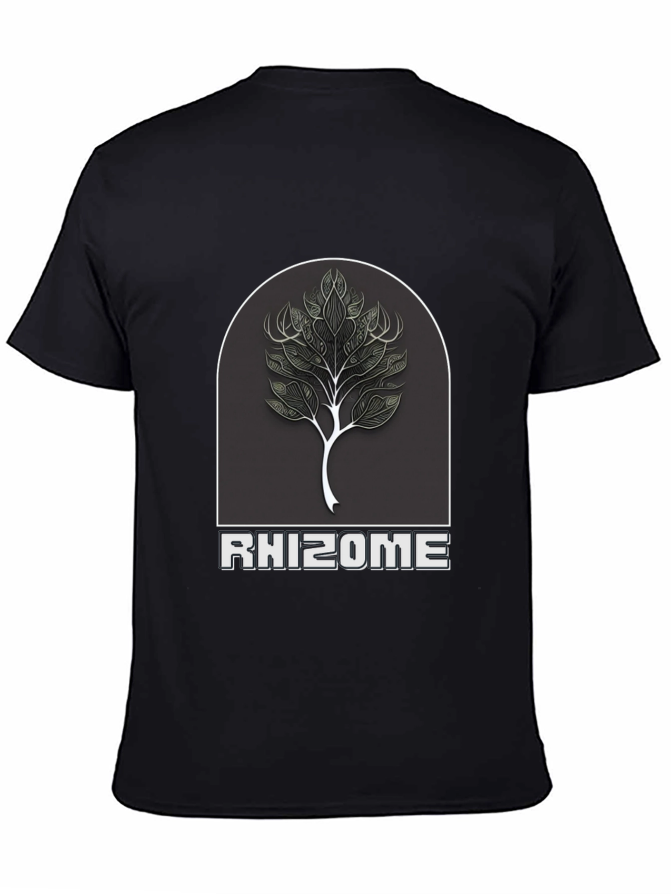 Rhizome Tree Graphic T-Shirt - Black
