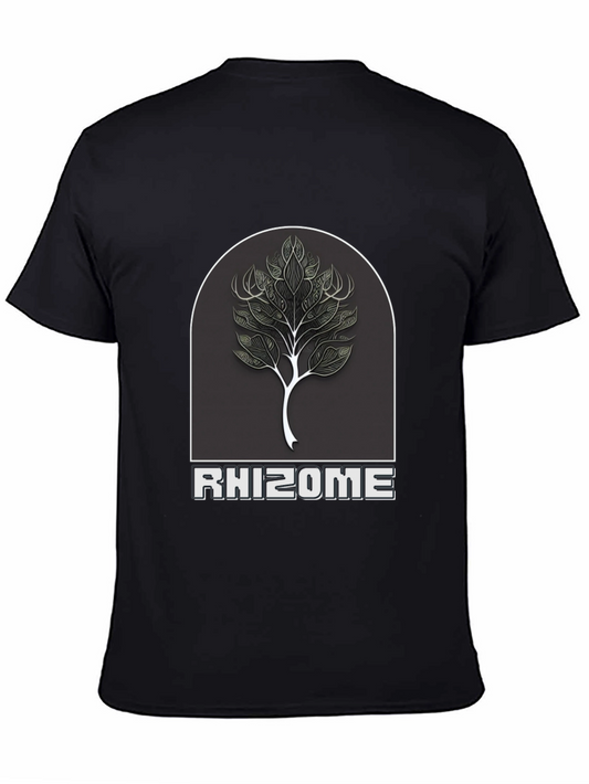 Rhizome Tree Graphic T-Shirt - Black