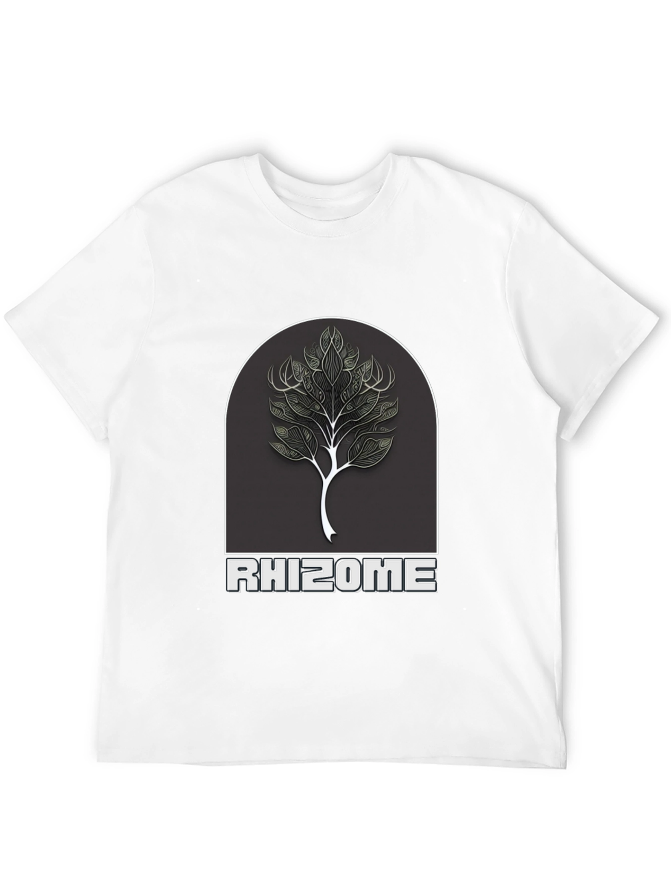 Rhizome Tree Graphic T-Shirt - Black