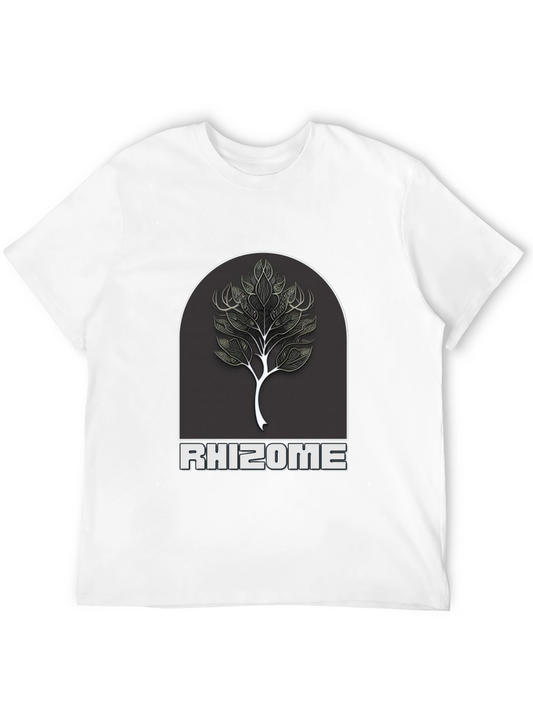 Rhizome Tree Graphic T-Shirt - Black