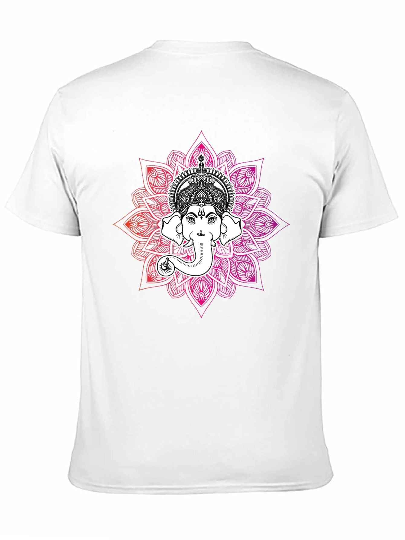 Ganesh Mandala Graphic T-Shirt - Black