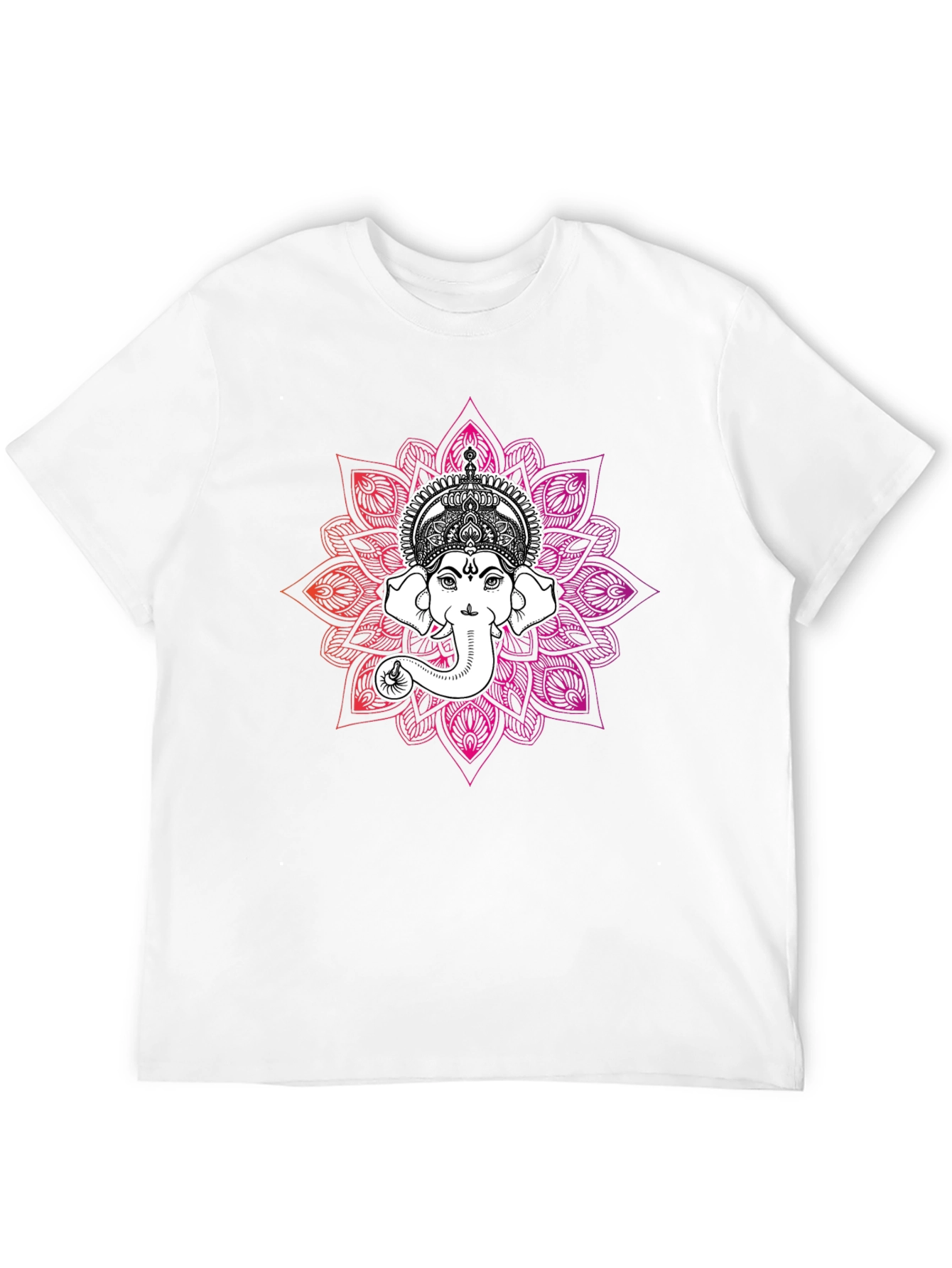 Ganesh Mandala Graphic T-Shirt - Black