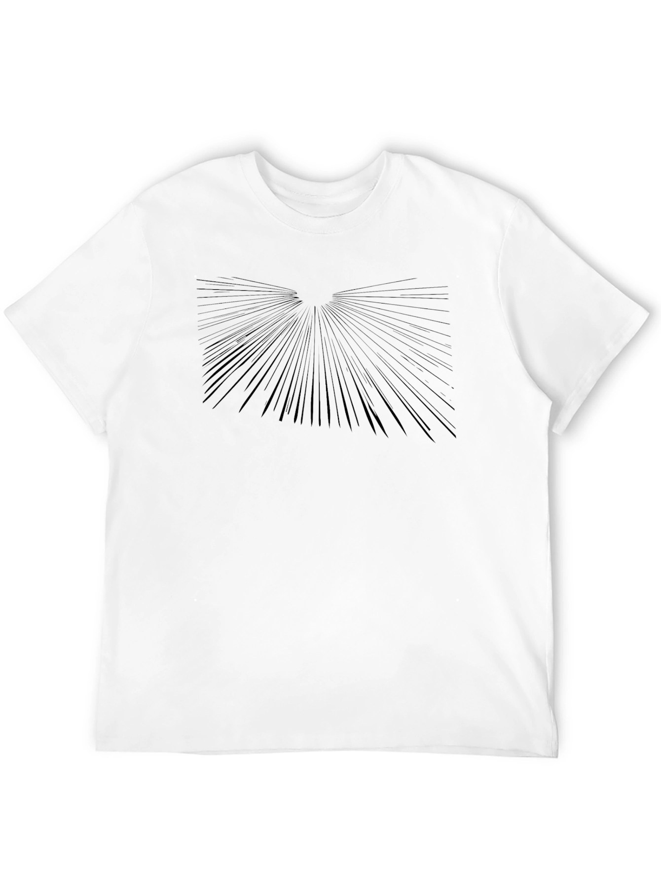 Abstract Burst Black Tee | Modern Graphic T-Shirt
