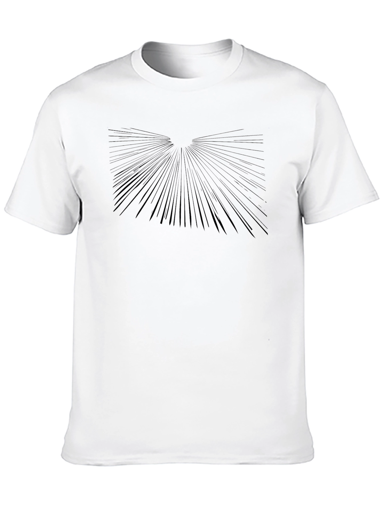 Abstract Burst Black Tee | Modern Graphic T-Shirt