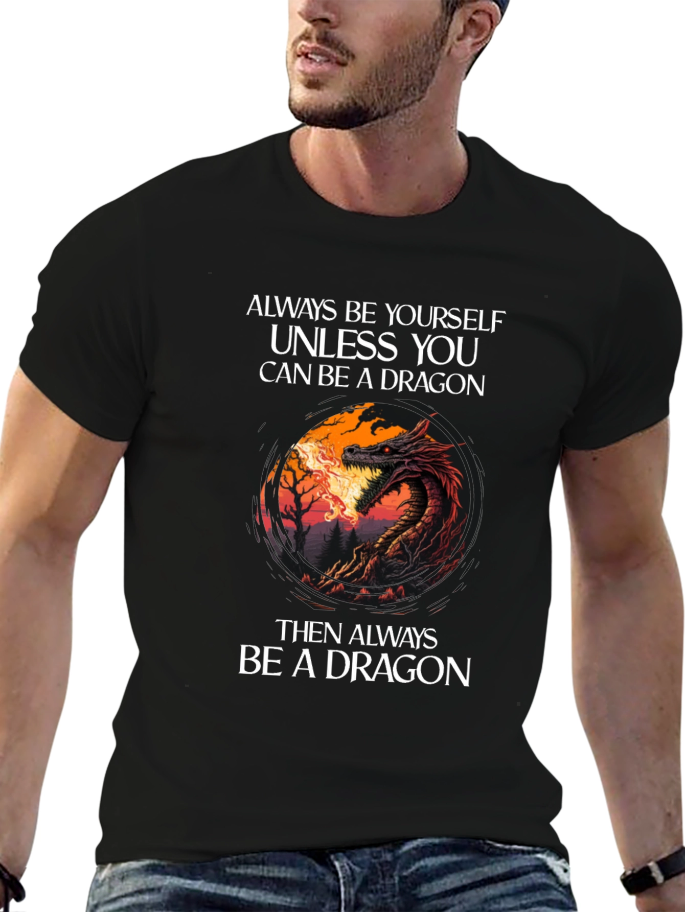 Dragon Graphic T-Shirt - Always Be Yourself