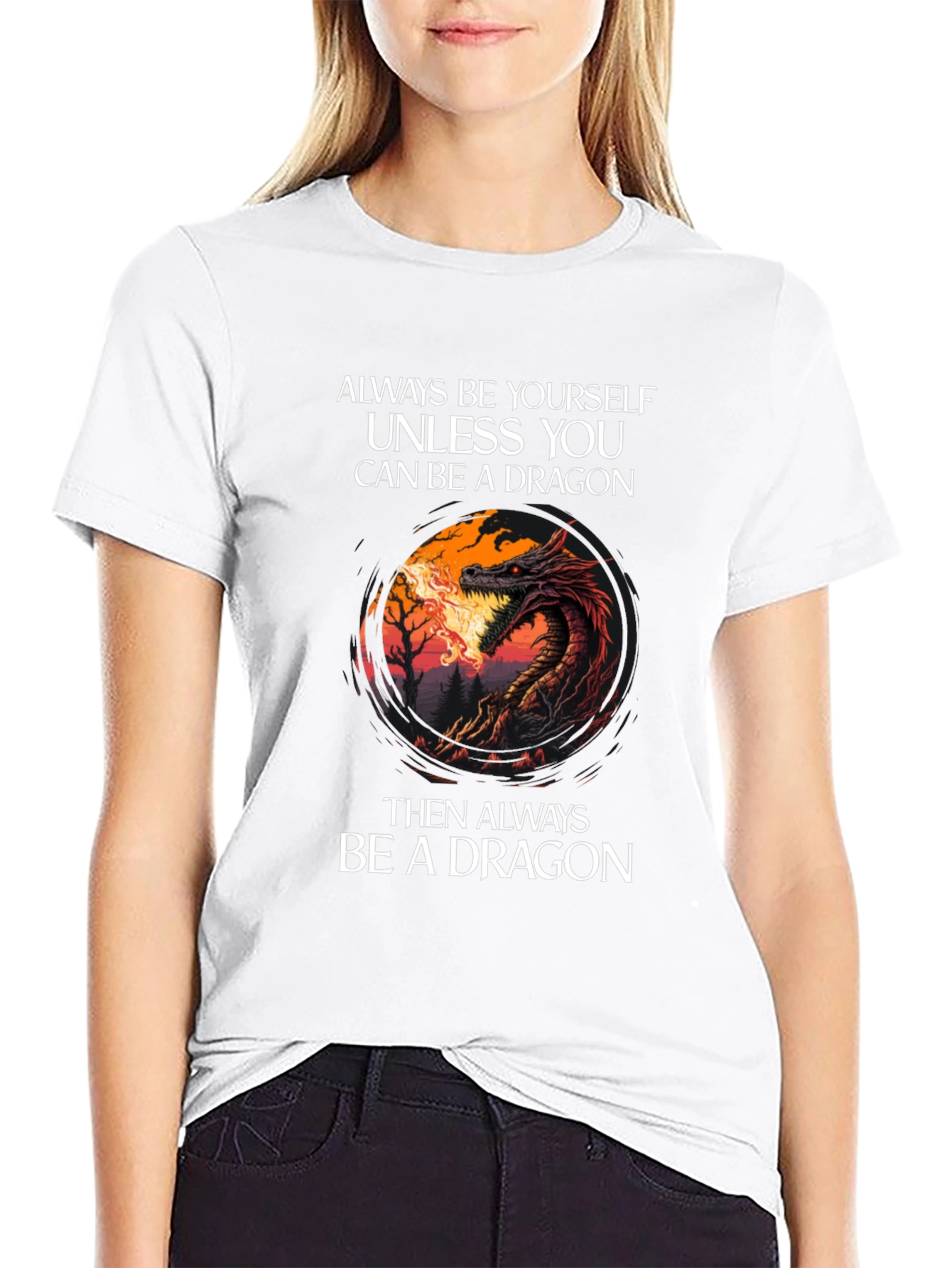 Dragon Graphic T-Shirt - Always Be Yourself