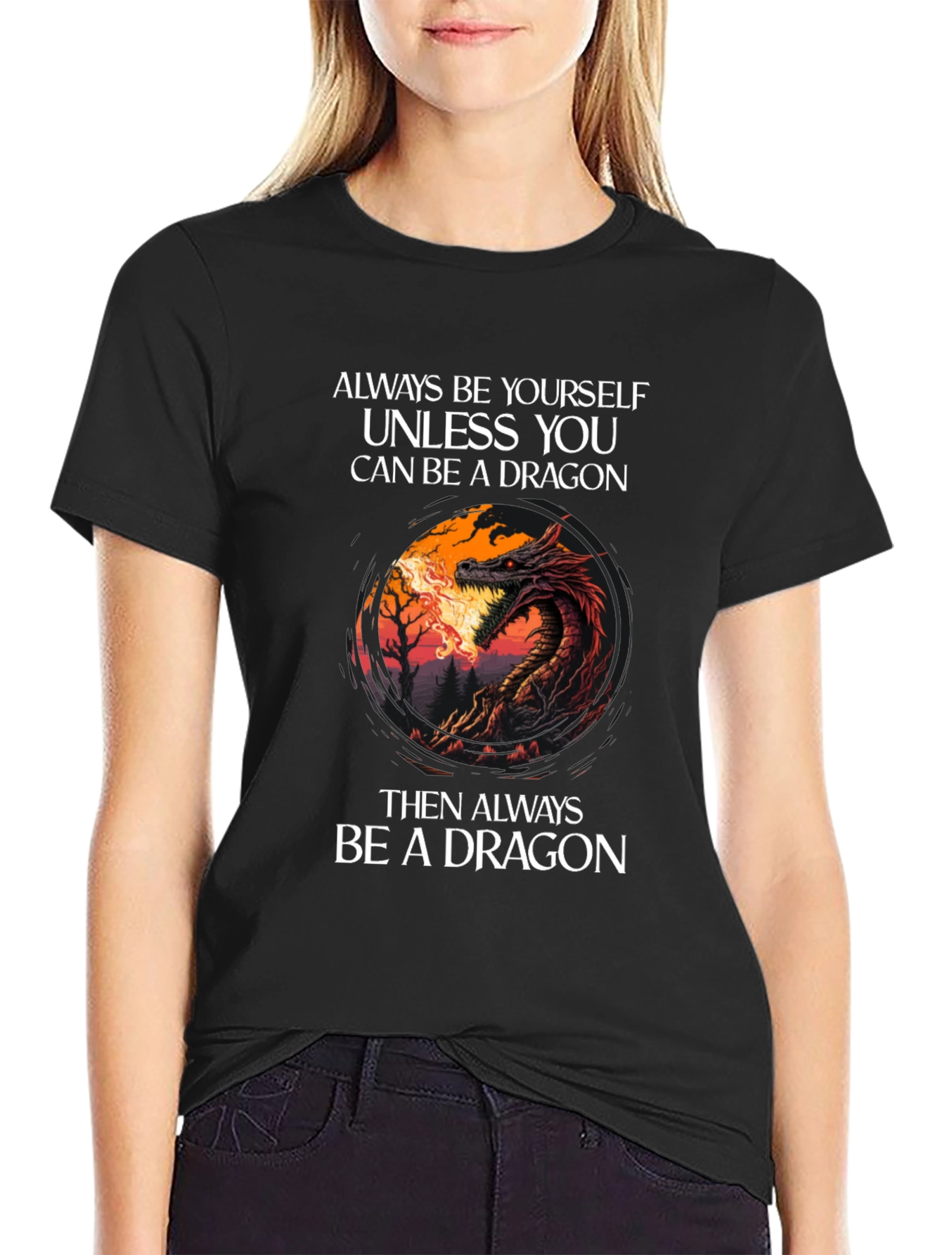 Dragon Graphic T-Shirt - Always Be Yourself